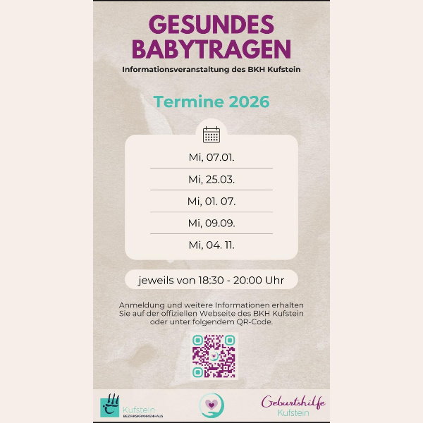 Gesundes Babytragen, Infoveranstaltung BKH Kufstein