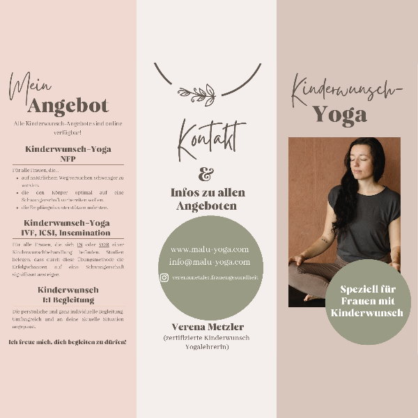 Yoga bei (unerf&uuml;lltem) Kinderwunsch Verena Metzler