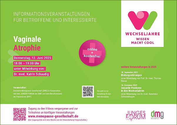 Information Fortbildung Wissen macht cool, vaginale Atrophie