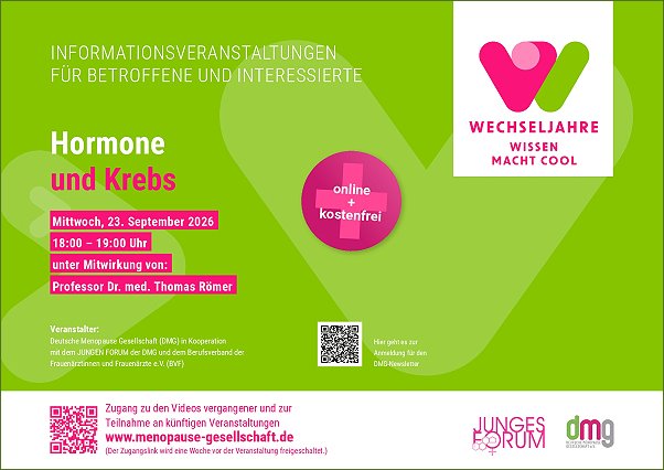 Information Fortbildung Wissen macht cool, Hormone und Krebs
