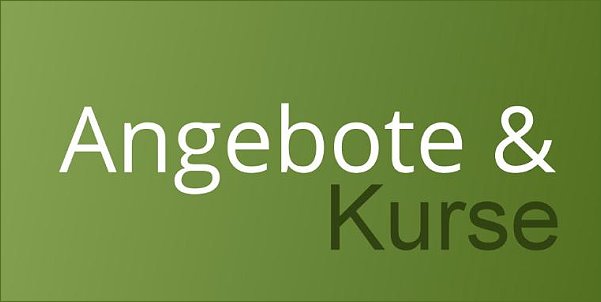 Unterseite unserer Homepage - Angebote und Kurse